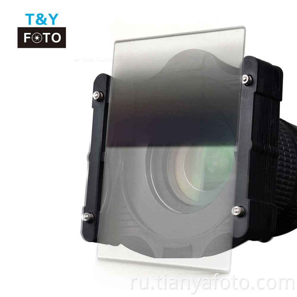 Witianya 100 мм * 150 мм 4-ступенчатый квадратный обратный градуированный серый градиентный серый фильтр для объектива ND16 для цифровой камеры